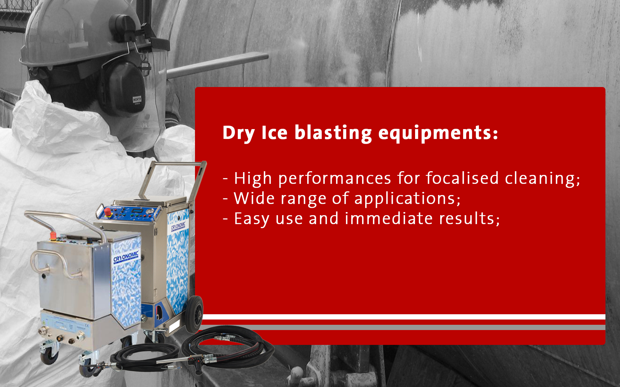 Dry ice blasting machine - CRYONOMIC